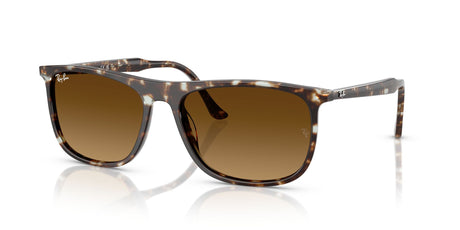 Ray-Ban  RB2216F 143185 58 Havana Yellow Tortoiseshell / Gradient Brown