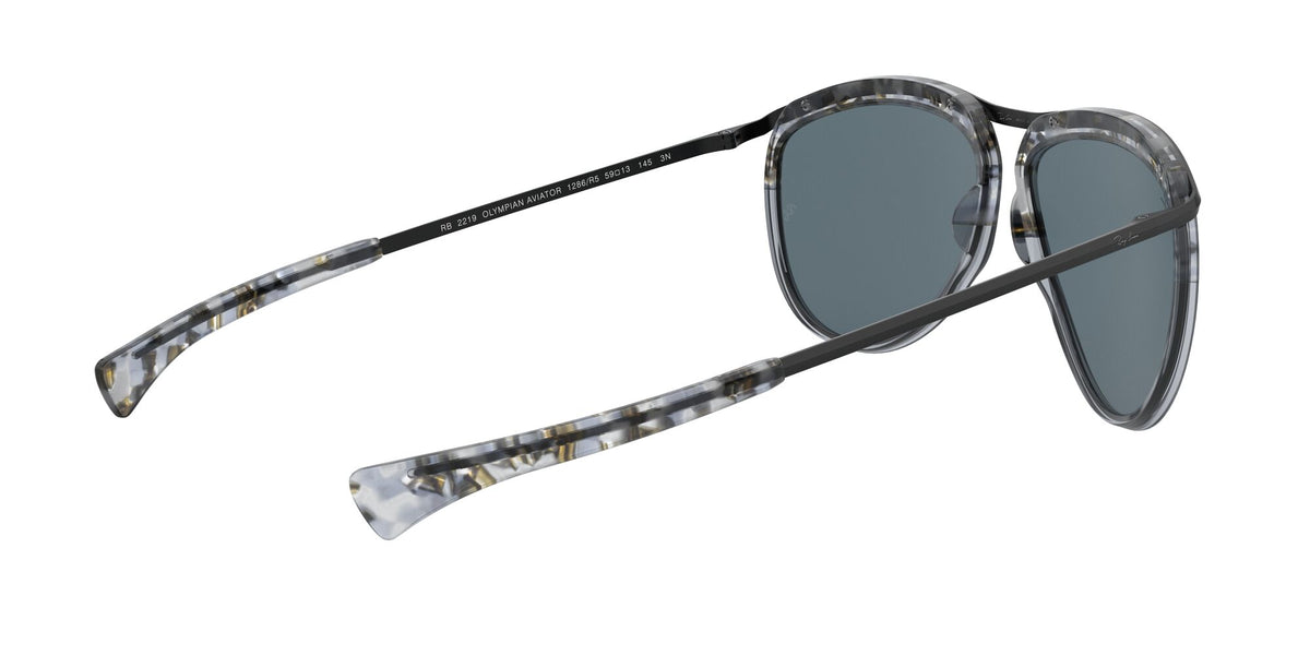 RB 2219 Ray-Ban Olympian Aviator Grey Havana / Blue Classic 59 59 / Crystal / Metal / Metal