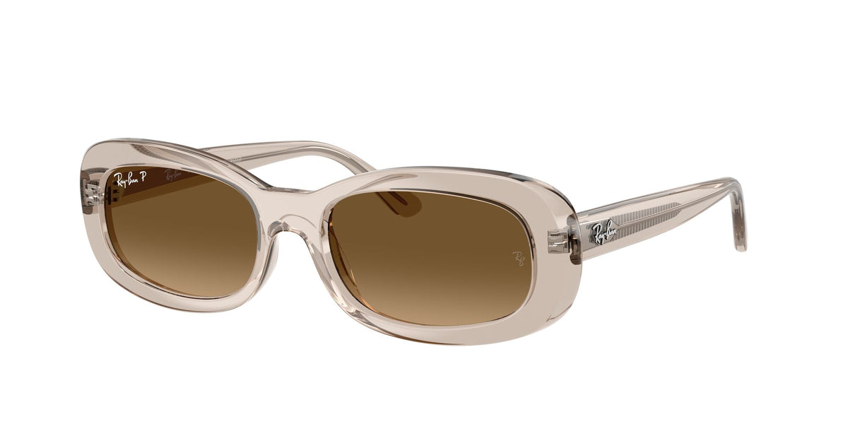Ray Ban 0RB2221F 6827M2 55 Brown/ Gradient Brown Polarized