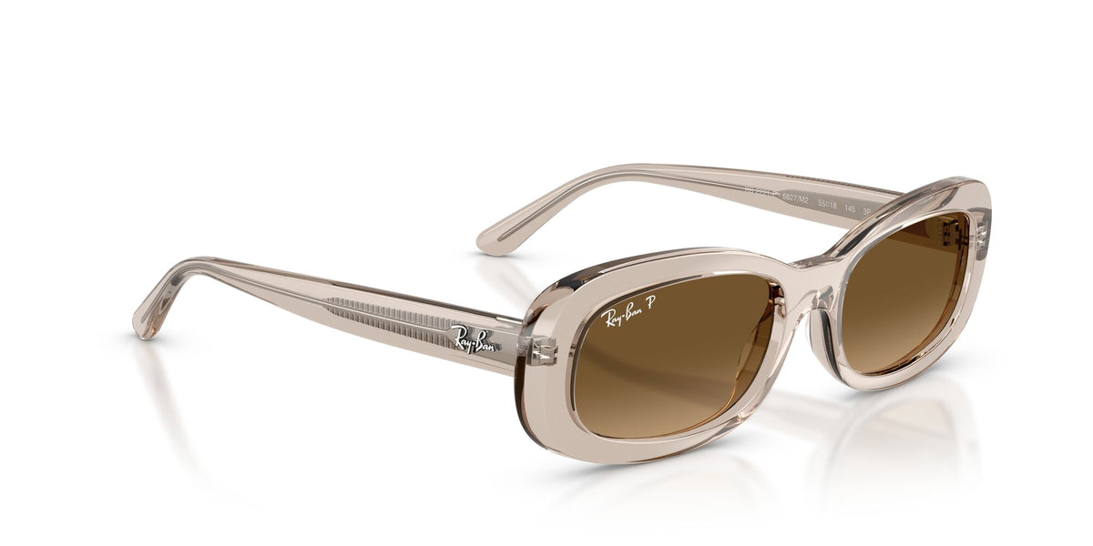Ray Ban 0RB2221F 6827M2 55 Brown/ Gradient Brown Polarized