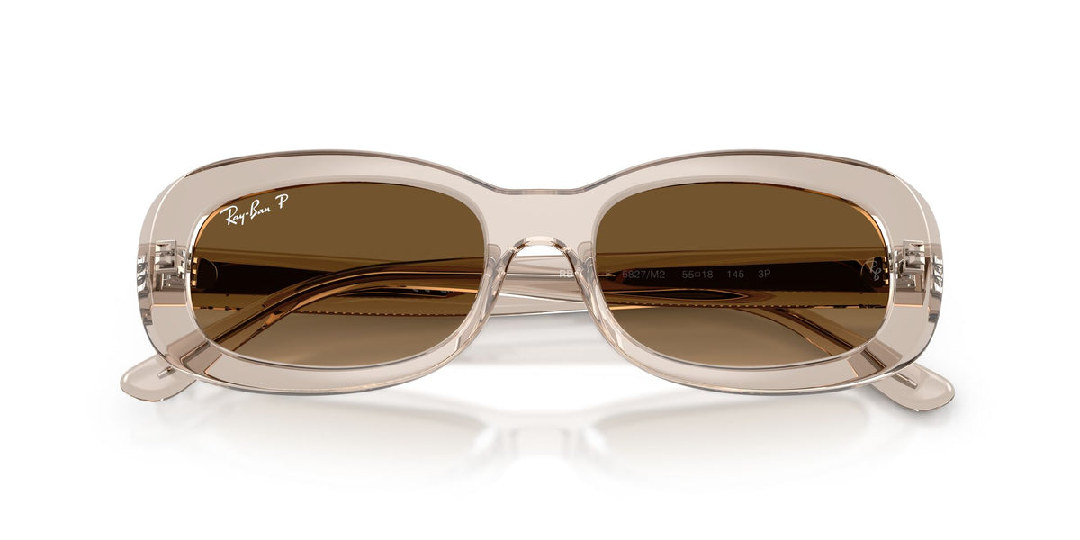 Ray Ban 0RB2221F 6827M2 55 Brown/ Gradient Brown Polarized