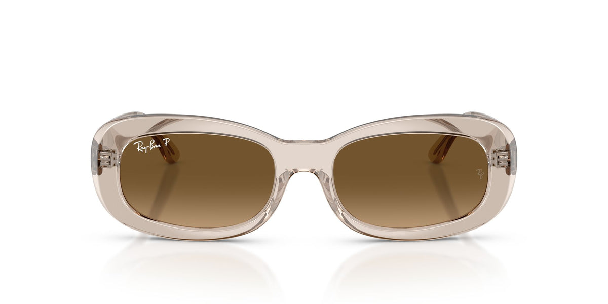 Ray Ban 0RB2221F 6827M2 55 Brown/ Gradient Brown Polarized