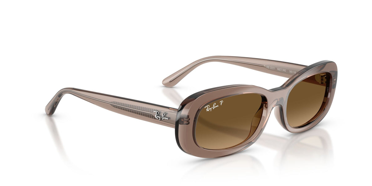Ray Ban 0RB2221 6827M2 56 Brown/ Gradient Brown Polarized