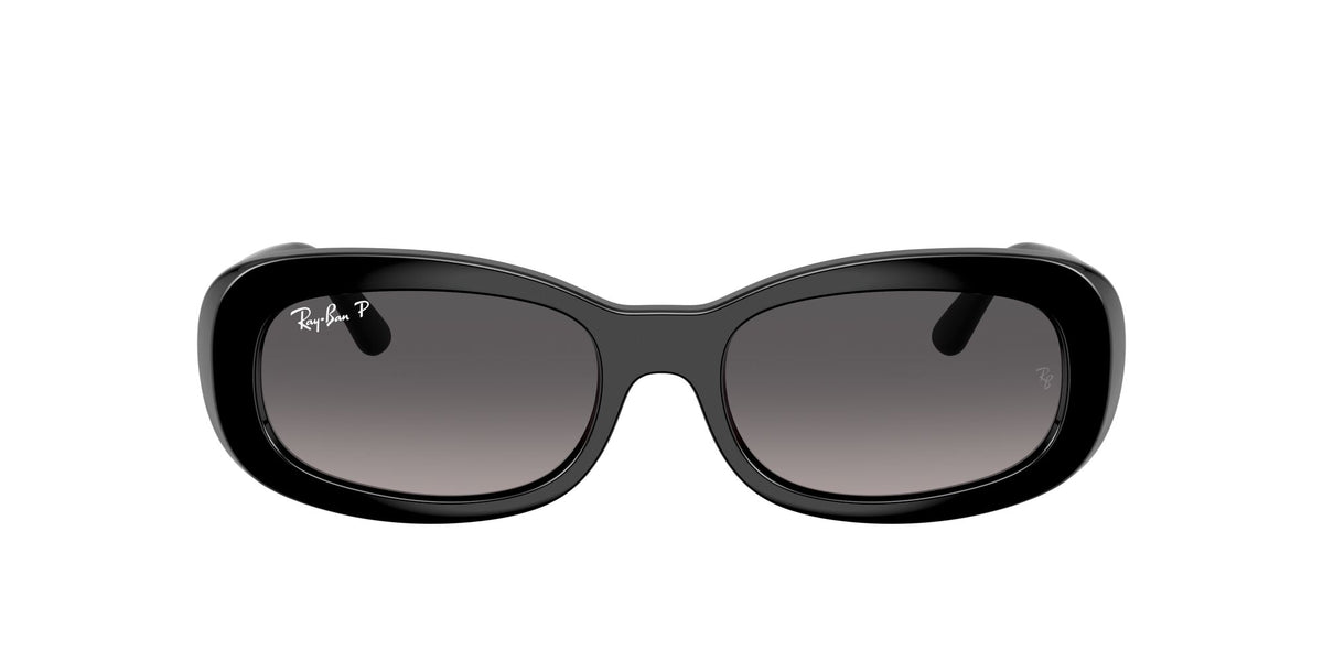 Ray Ban 0RB2221 901/M3 53 Black/ Gradient Grey Polarized