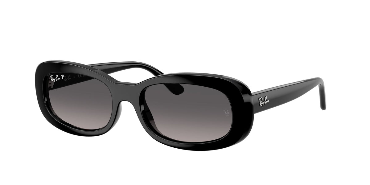 Ray Ban 0RB2221 901/M3 53 Black/ Gradient Grey Polarized