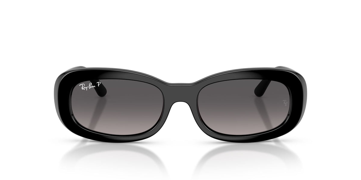 Ray Ban 0RB2221 901/M3 53 Black/ Gradient Grey Polarized