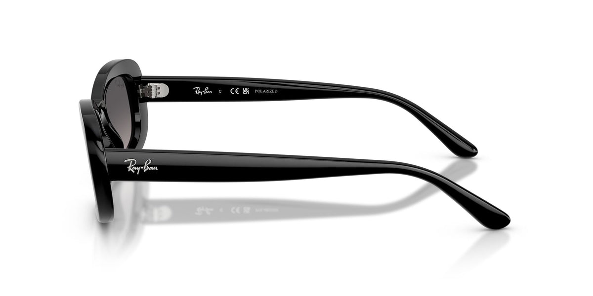 Ray Ban 0RB2221 901/M3 53 Black/ Gradient Grey Polarized