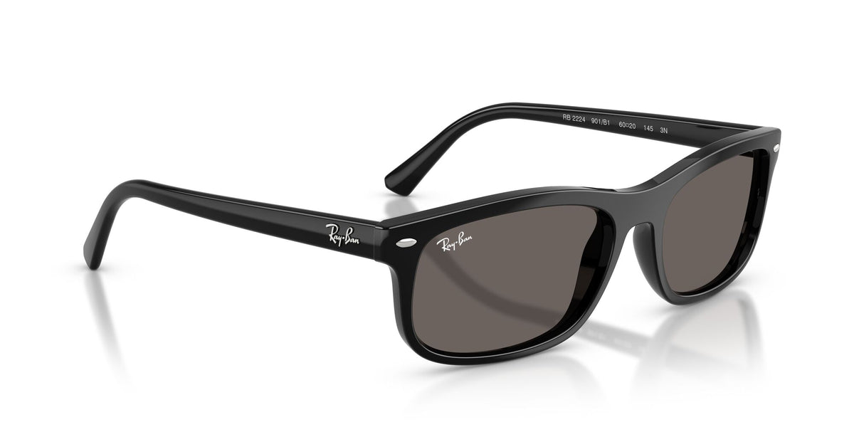 Ray-Ban 0RB2224901B157 Black/ Dark Grey