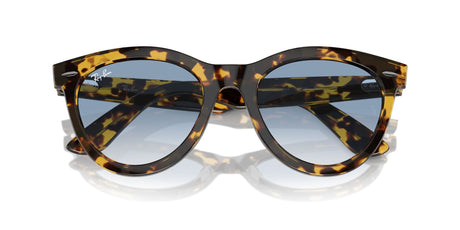 Ray-Ban Wayfarer Way 0RB2241F 13323F 54 Yellow Havana/ Clear & Blue