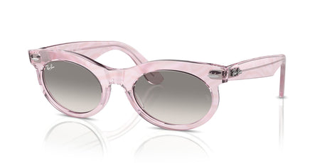 Ray-Ban Wayfarer Oval 0RB2242 138432 53 Photo Waves Purple/ Clear Grey