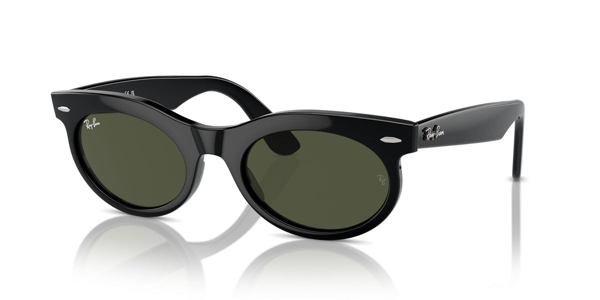 Ray-Ban Wayfarer Oval 0RB2242 901/31 50 Black/ Green