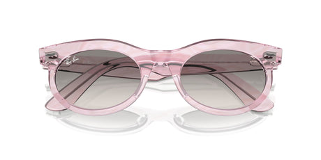 Ray-Ban Wayfarer Oval 0RB2242F 138432 53 Photo Waves Purple/ Clear Grey
