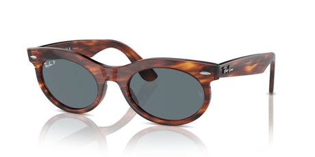 Ray-Ban Wayfarer Oval 0RB2242F 954/3R 53 Striped Havana/ Dark Blue
