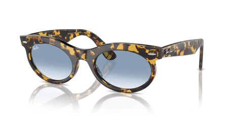 Ray-Ban Wayfarer Oval 0RB2242 13323F 53 Yellow Havana/ Clear & Blue