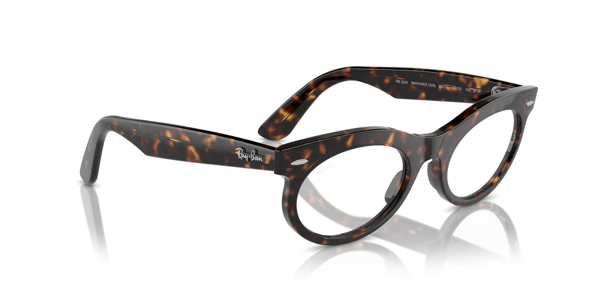 Ray-Ban Wayfarer Oval 0RB2242 902/GI 50 Havana/ Clear/Brown