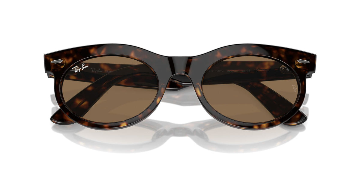 Ray-Ban Wayfarer Oval 0RB2242 902/GI 53 Havana/ Clear/Brown