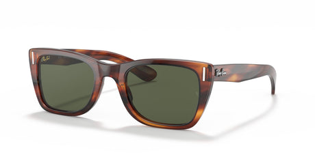 Ray-Ban Caribbean 0RB2248 954/31 52 Striped Havana/ Green 52 / Crystal / Plastic