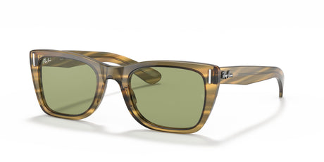 RB 2248 Ray-Ban Caribbean Striped Yellow / Light Green 52 52 / Crystal / Acetate / Acetate