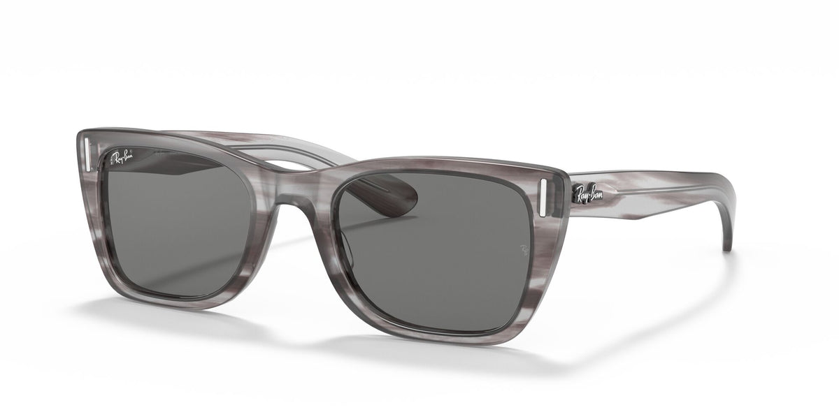 RB 2248 Ray-Ban Caribbean Striped Grey / Dark Grey 52 52 / Crystal / Acetate / Acetate