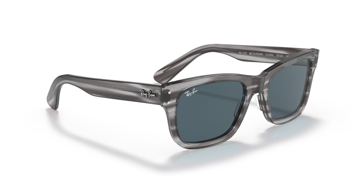 RB 2283 Ray-Ban Mr Burbank Grey / Blue 55 55 / Crystal / Acetate / Acetate