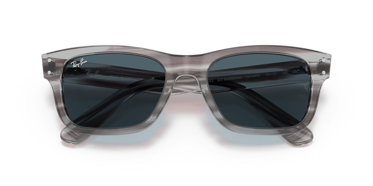 RB 2283 Ray-Ban Mr Burbank Grey / Blue 55 55 / Crystal / Acetate / Acetate