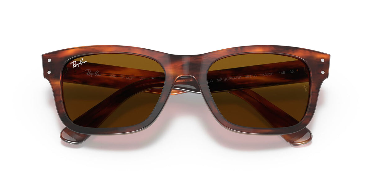 Ray-Ban Mr Burbank 0RB2283 954/33 55 Striped Havana/ Brown 55 / Crystal / Acetate / Acetate
