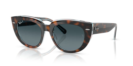 Ray-Ban Doreen 0RB2286 1413S3 52 Dark Havana On Transparent Multicolour/ Blue Gradient Polar