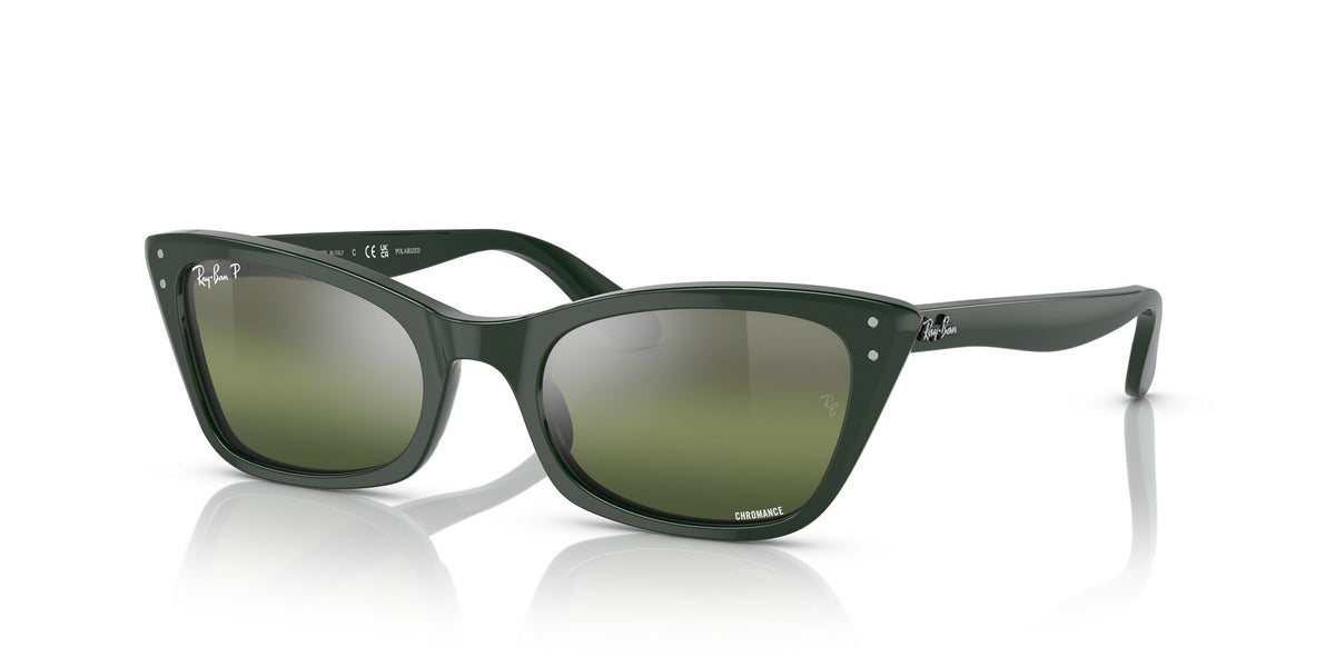 Ray-Ban Lady Burbank 0RB2299 6659G4 52 Green/ Silver/Green 52 / Crystal / Acetate / Acetate
