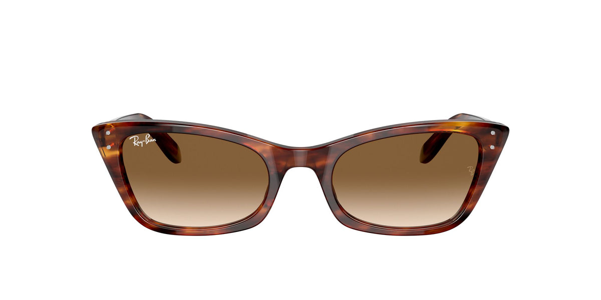 Ray-Ban Lady Burbank 0RB2299 954/51 52 Striped Havana/ Clear/Brown 52 / Crystal / Acetate / Acetate