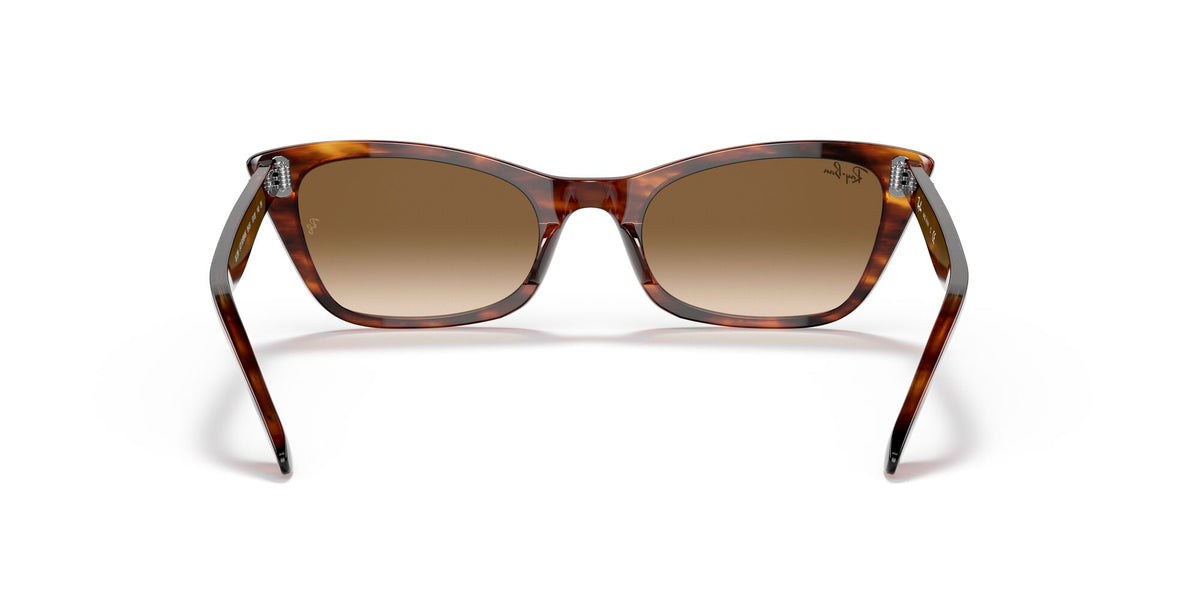 Ray-Ban Lady Burbank 0RB2299 954/51 55 Striped Havana/ Clear/Brown 55 / Crystal / Acetate / Acetate