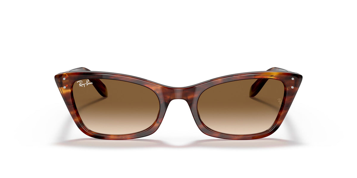 Ray-Ban Lady Burbank 0RB2299 954/51 55 Striped Havana/ Clear/Brown 55 / Crystal / Acetate / Acetate