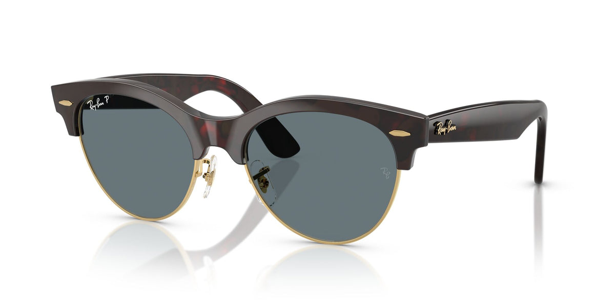 Ray-Ban Clubmaster Way RB2341 990/3R 51 Red Havana On Gold / Dark Blue Polar