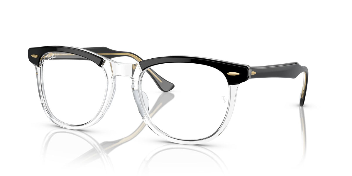 Ray-Ban Eagleeye 0RB2398F 1294GJ 53 Black On Transparent/ Clear/Green 53 / Crystal / Acetate / Acetate