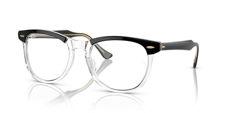 Ray-Ban Eagleeye 0RB2398F 1294GJ 53 Black On Transparent/ Clear/Green 53 / Crystal / Acetate / Acetate