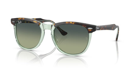 Ray-Ban Eagleeye 0RB2398F 1376BH 53 Havana On Transparent Green/ Green 53 / Crystal / Acetate / Acetate