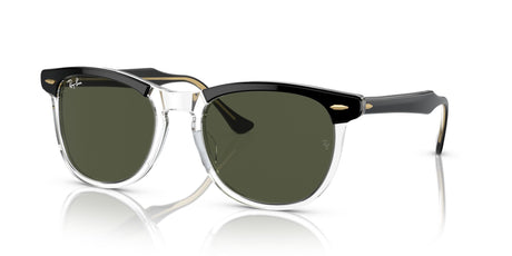 Ray-Ban Eagleeye 0RB2398 129431 56 Black On Transparent/ Green 56 / Crystal / Acetate / Acetate