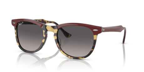 Ray-Ban Eagleeye 0RB2398 1377M3 56 Bordeaux On Yellow Havana/ Grey 56 / Crystal / Acetate / Acetate