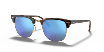 Ray-Ban Clubmaster 0RB3016 114517 51 Havana On Gold/ Blue Flash 51 / Crystal / Acetate / Acetate