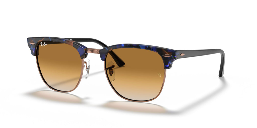 Ray-Ban Clubmaster 0RB3016 125651 51 Brown & Blue/ Light Brown Gradient 51 / Crystal / Acetate / Acetate