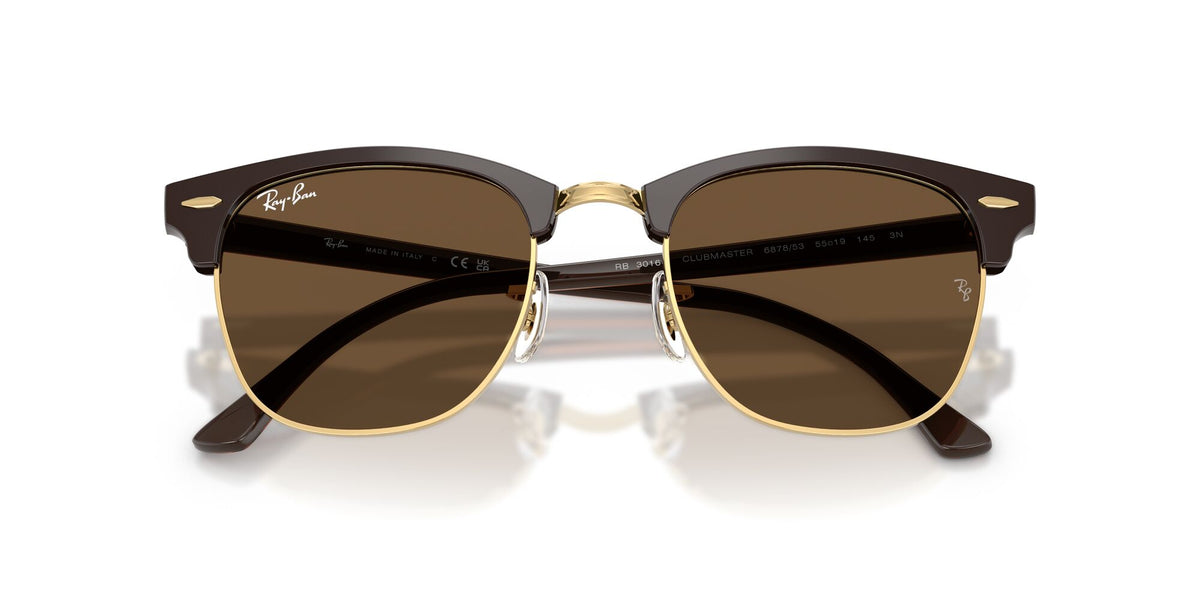 Ray-Ban 0RB3016F68785355 Brown & Gold/ Dark Brown