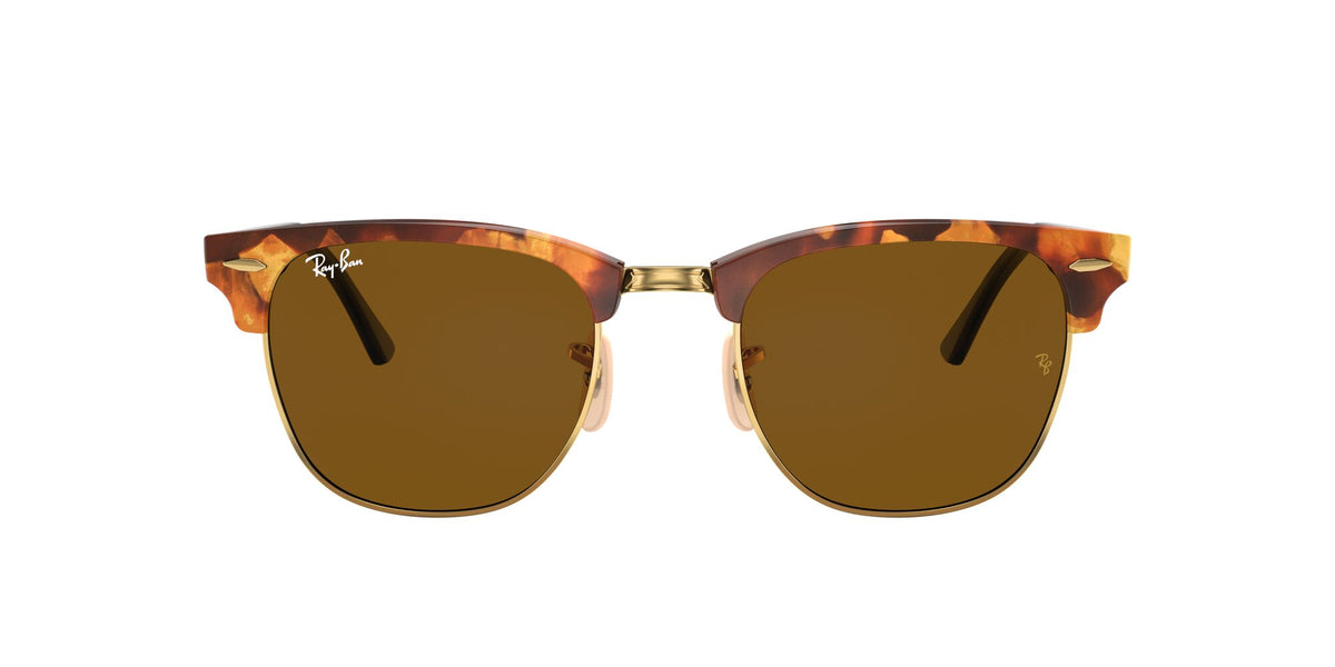 Ray-Ban 0RB3016 1160 51 Clubmaster Spotted Brown Havana/ Brown Lens
