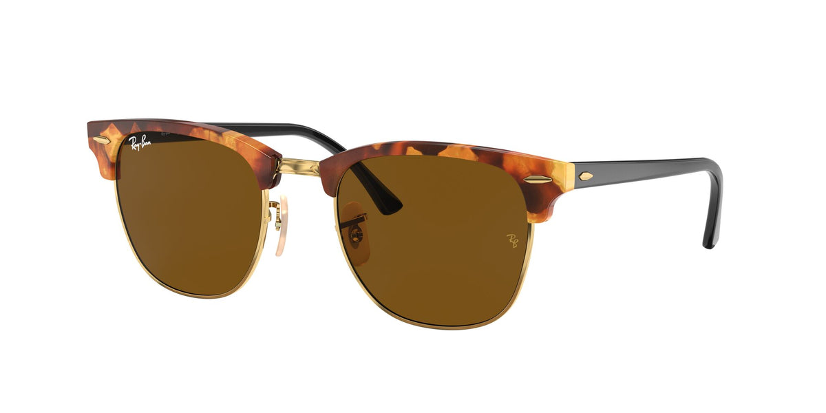 Ray-Ban 0RB3016 1160 51 Clubmaster Spotted Brown Havana/ Brown Lens