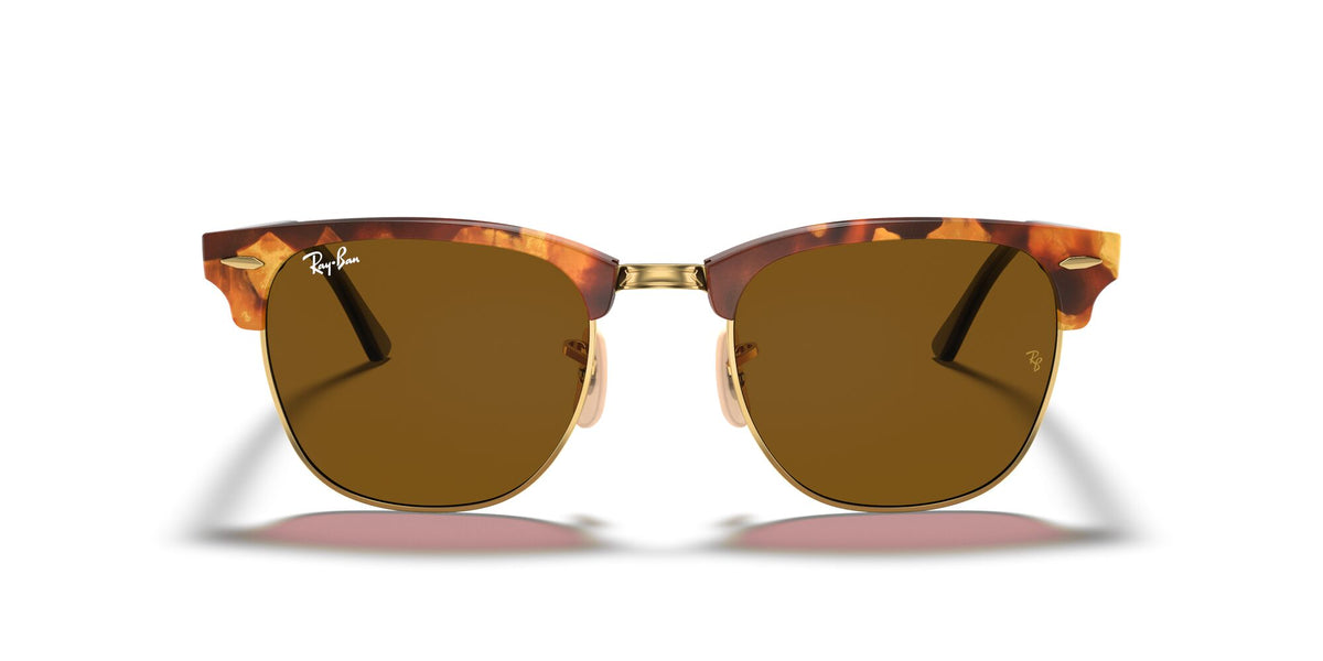 Ray-Ban 0RB3016 1160 51 Clubmaster Spotted Brown Havana/ Brown Lens