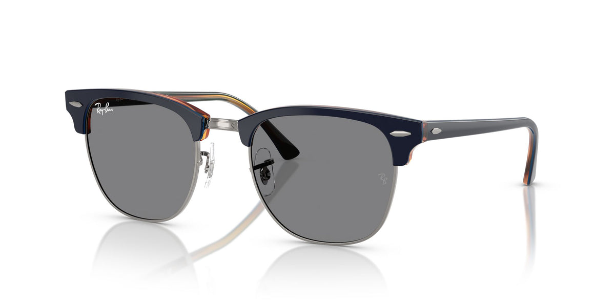 Ray-Ban Clubmaster 0RB3016 1278B1 49 Gunmetal Blue/ Dark Grey