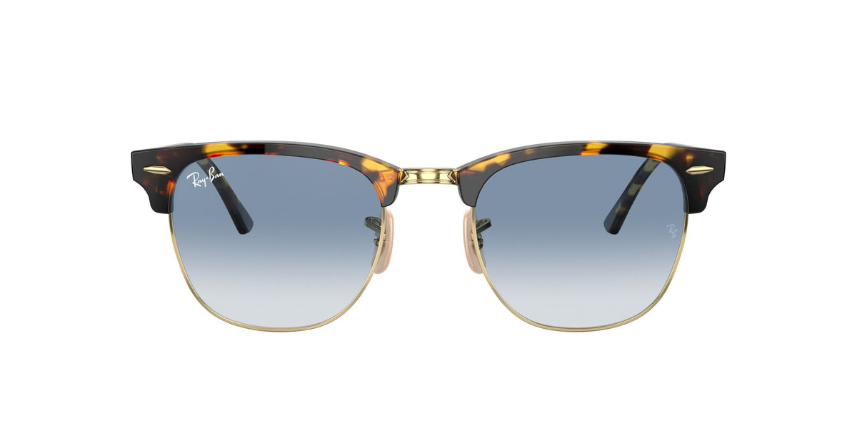 RB 3016 Ray-Ban Clubmaster Yellow Havana / Light Blue Gradient 51 51 / Crystal / Acetate / Acetate