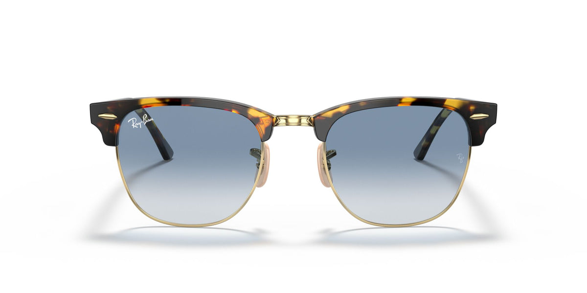 RB 3016 Ray-Ban Clubmaster Yellow Havana / Light Blue Gradient 51 51 / Crystal / Acetate / Acetate