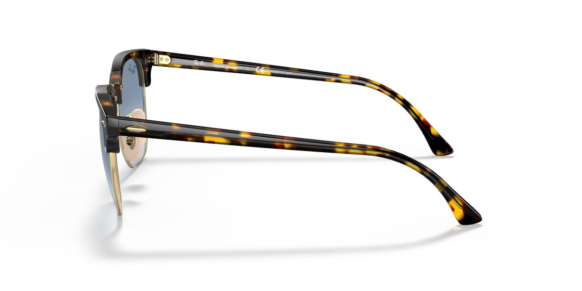 RB 3016 Ray-Ban Clubmaster Yellow Havana / Light Blue Gradient 51 51 / Crystal / Acetate / Acetate