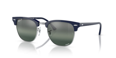 Ray-Ban Clubmaster 0RB3016 1366G6 51 Blue On Silver/ Silver/Blue 51 / Crystal / Plastic