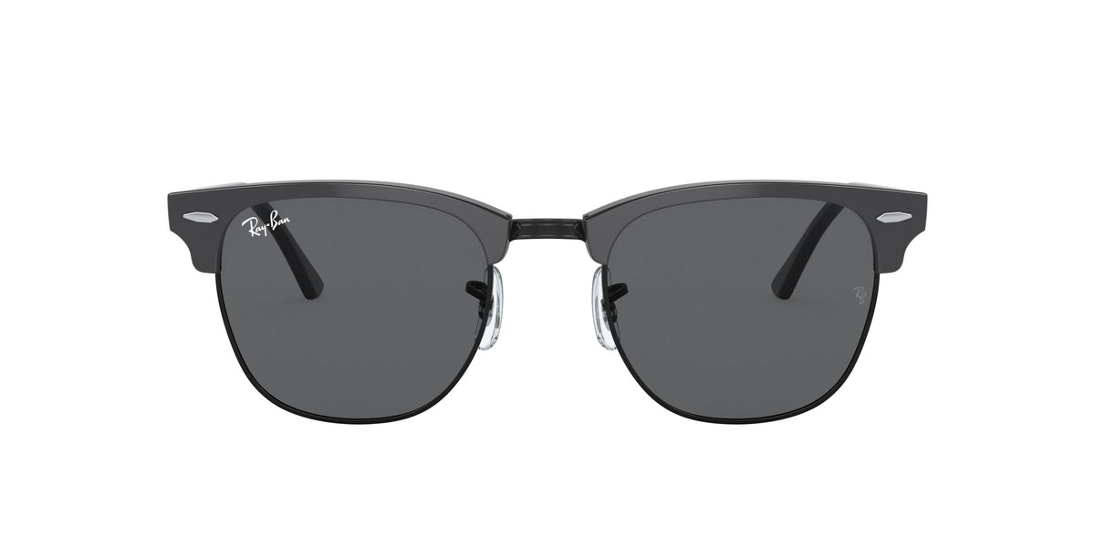 Ray-Ban Clubmaster 0RB3016 1367B1 55 Grey On Black/ Dark Grey - Blue Star Eyewear