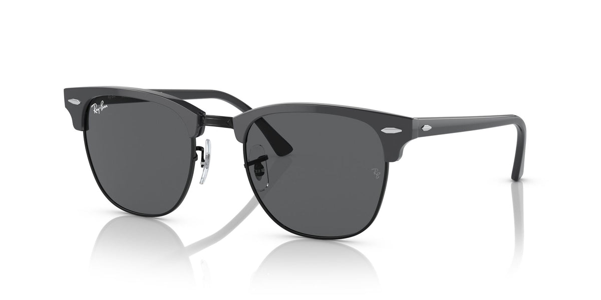 Ray-Ban Clubmaster 0RB3016 1367B1 49 Grey On Black/ Dark Grey